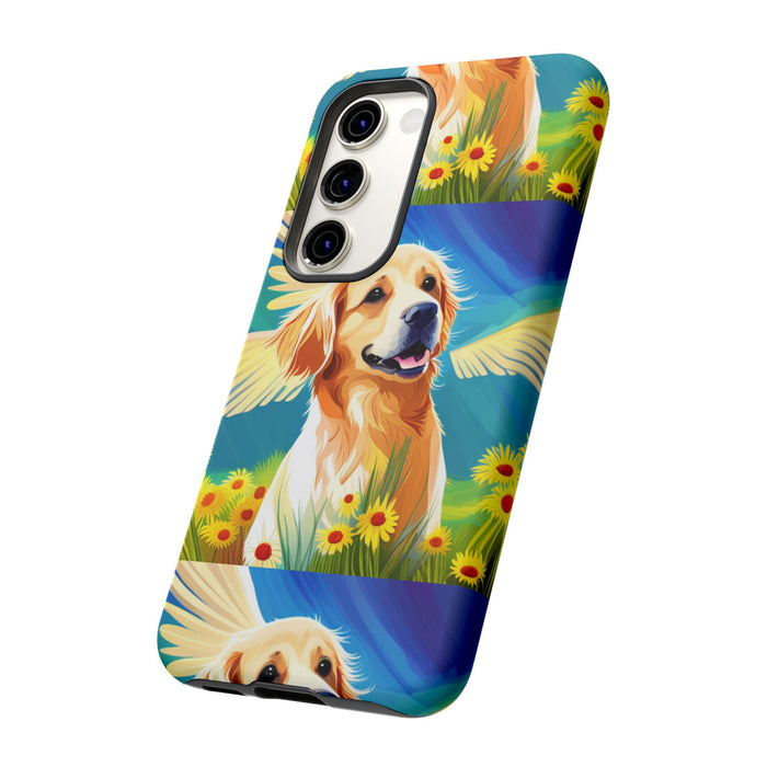 Tough Cases Golden Retriever with Wings Phone case
