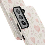 Pink Watercolor Heart Floral Pattern | Tough Impact Phone Case  Shamo's