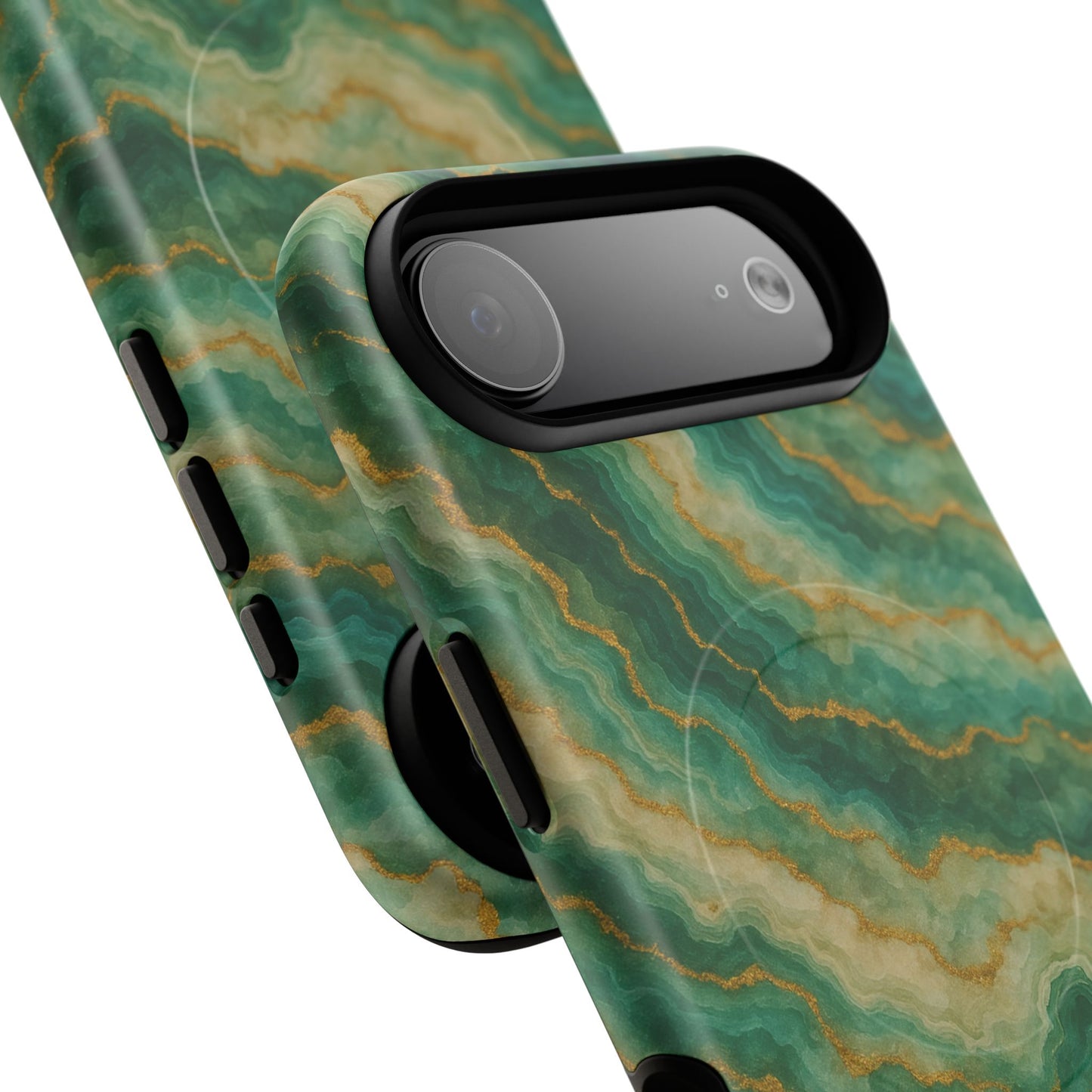 Green Marble iPhone Case with MagSafe