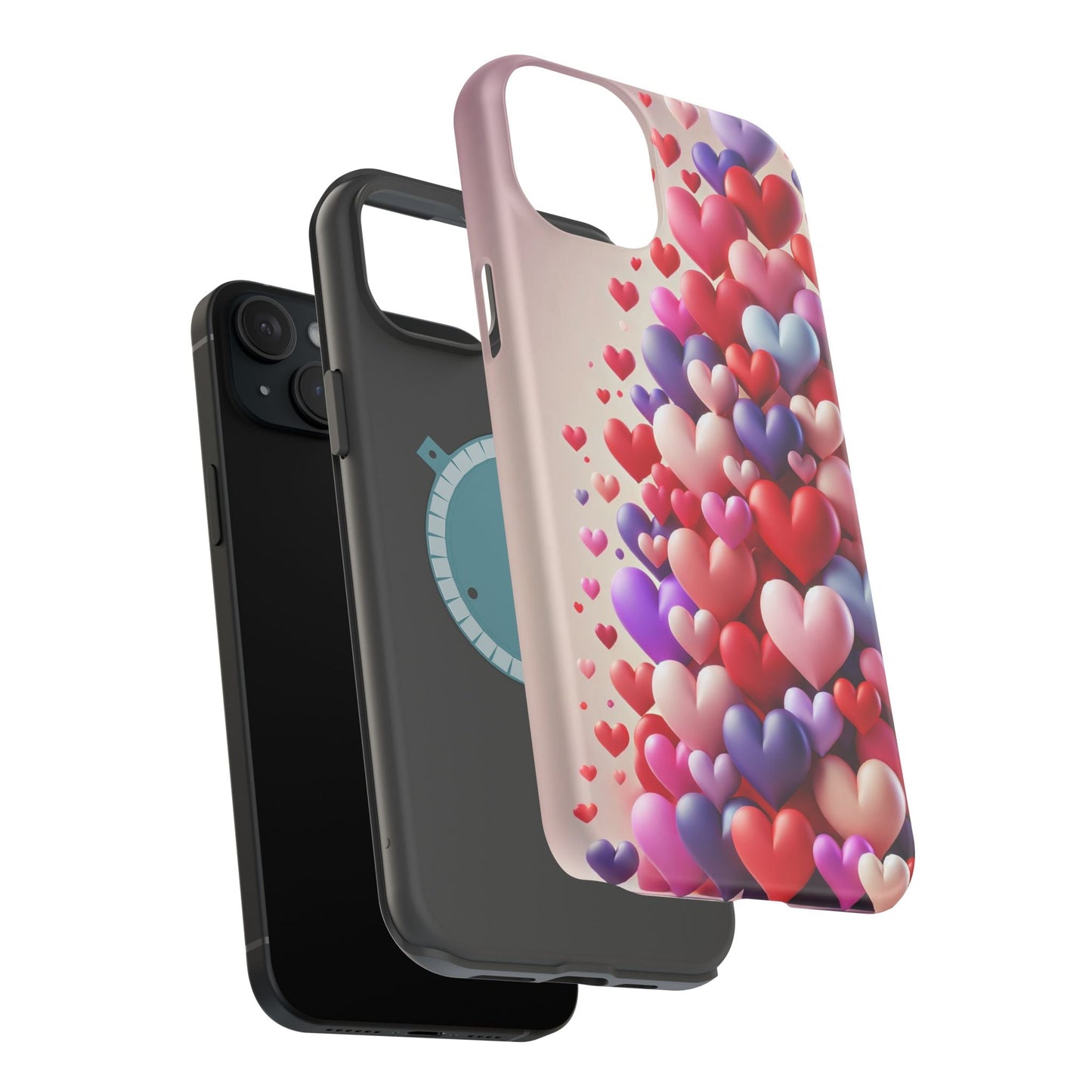 Love Hearts MagSafe iPhone Case — Magnetic, Impact-Resistant  Shamo's