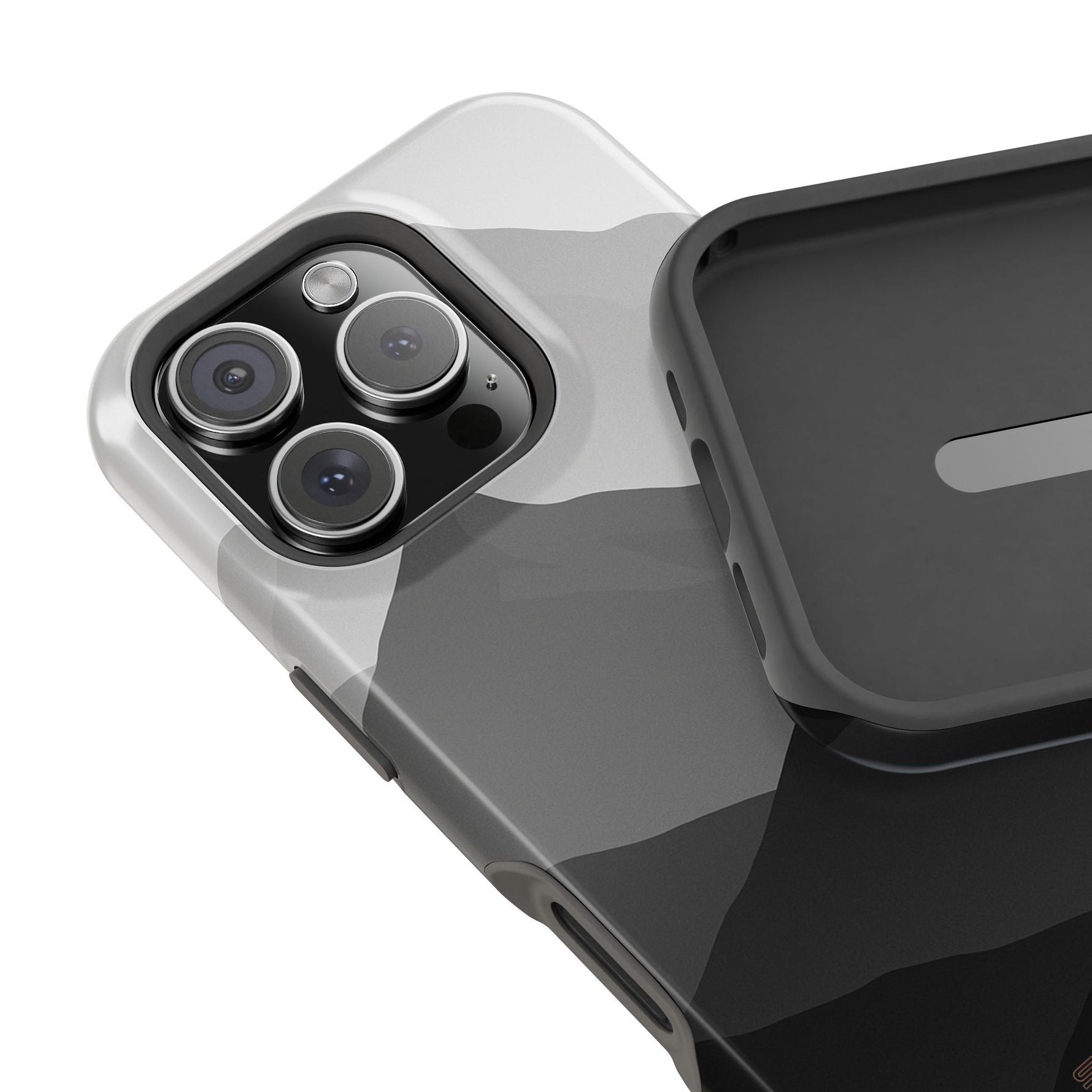 Monochrome Mountain Design iPhone Case | MagSafe