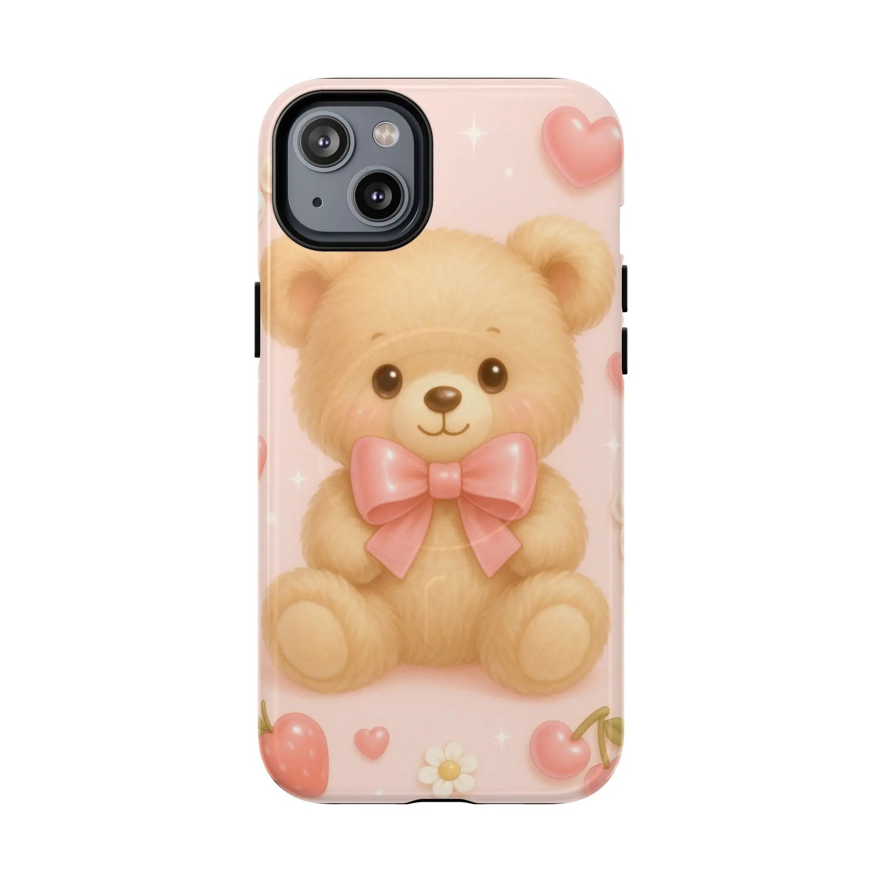 Ribbon Teddy Bear Love iPhone Case with MagSafe - Shamo's