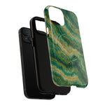 Green Marble iPhone Case with MagSafe - Shamo's