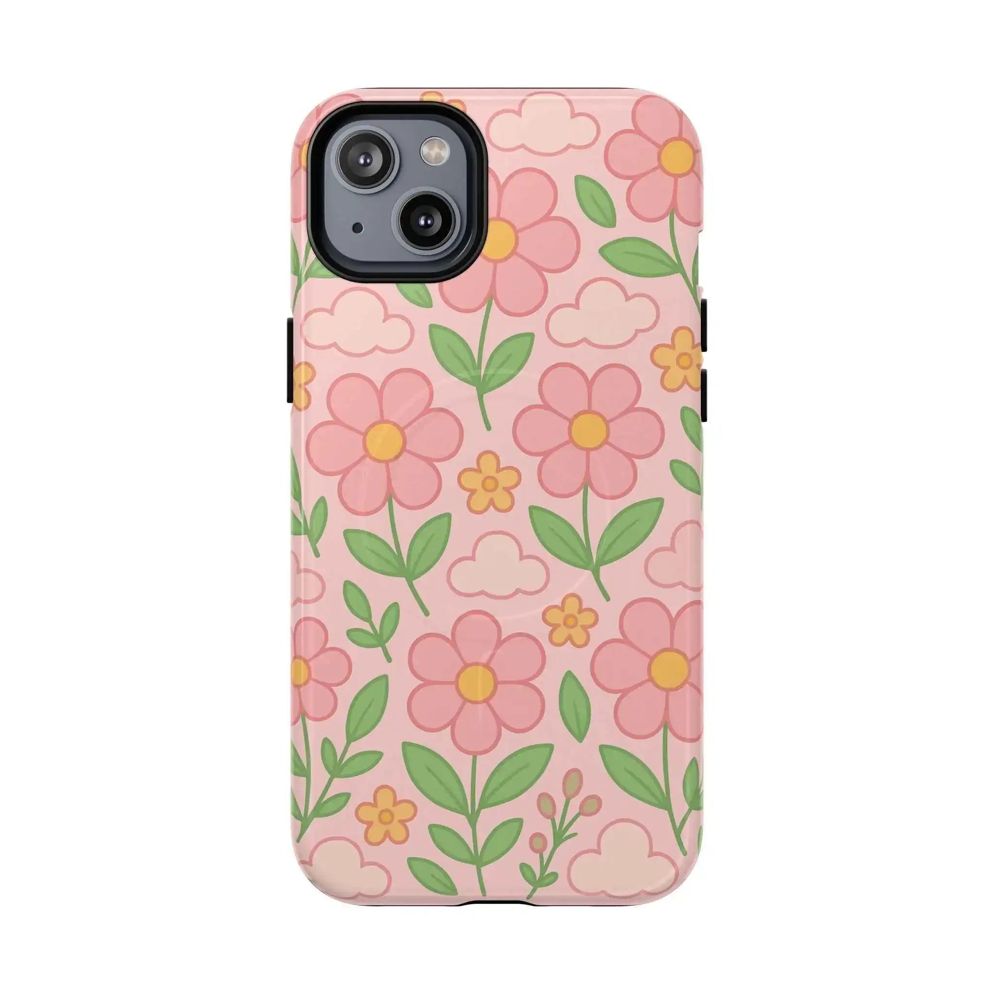 Floral Tough MagSafe Magnetic Phone Case - Stylish Protection for Your Device