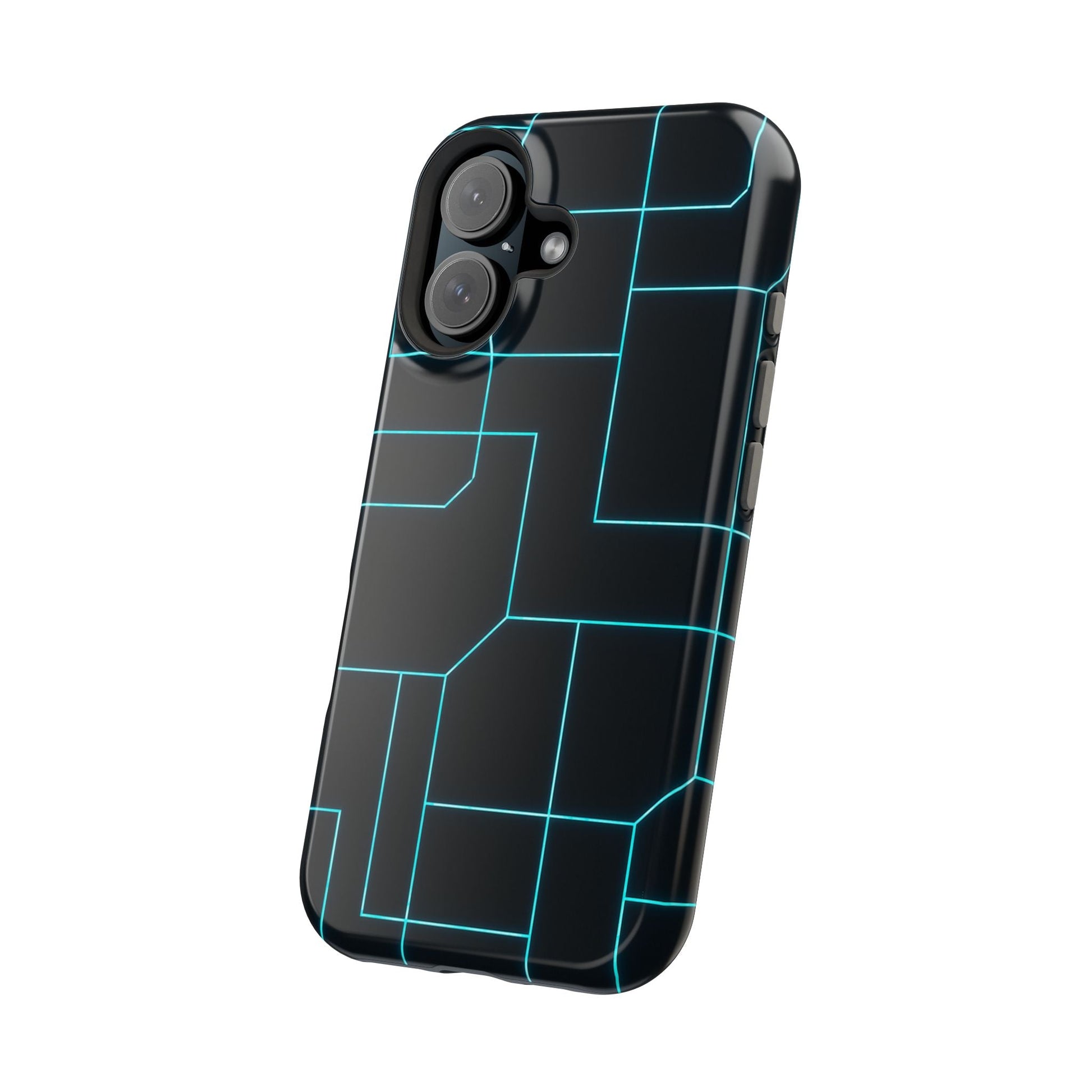 Neon Grid Magnetic Impact-Resistant iPhone Case | MagSafe compatible  Shamo's