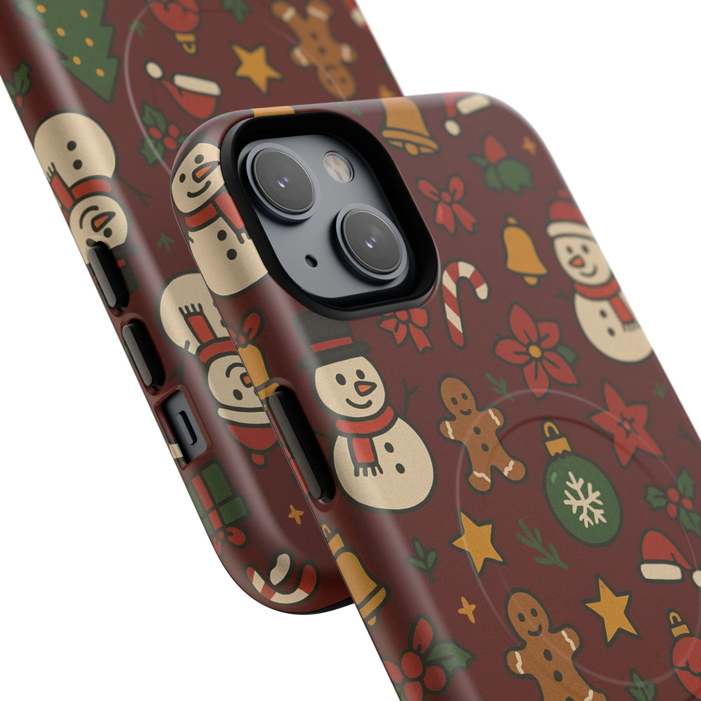 Snowman & Gingerbread Tough iPhone Case (MagSafe compatible)