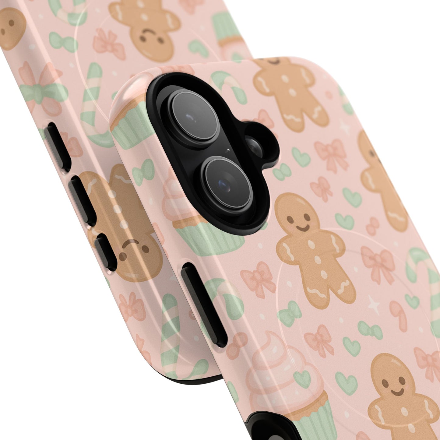 Gingerbread Candy Holiday Tough iPhone Case | compatible with MagSafe
