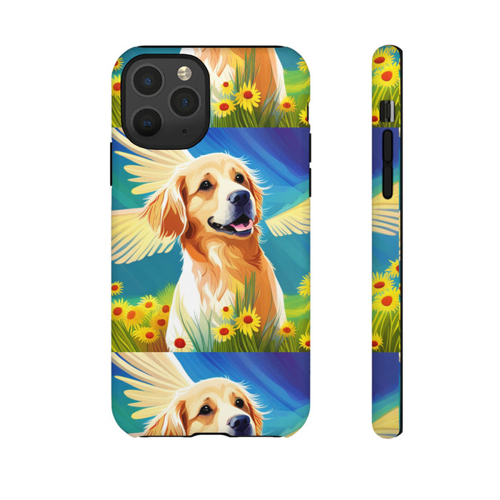 Tough Cases Golden Retriever with Wings Phone case