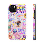 2016 Vibes Y2K Sticker Collage Magnetic Impact-Resistant iPhone Case with MagSafe Compatibility