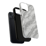 Silver Mist Marble iPhone Case with MagSafe  Shamo's