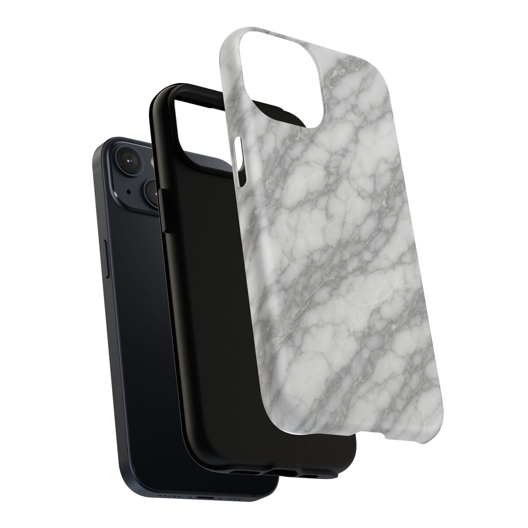 Silver Mist Marble iPhone Case with MagSafe  Shamo's