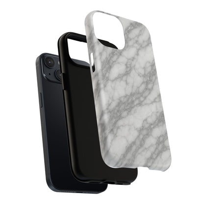 Silver Mist Marble iPhone Case with MagSafe