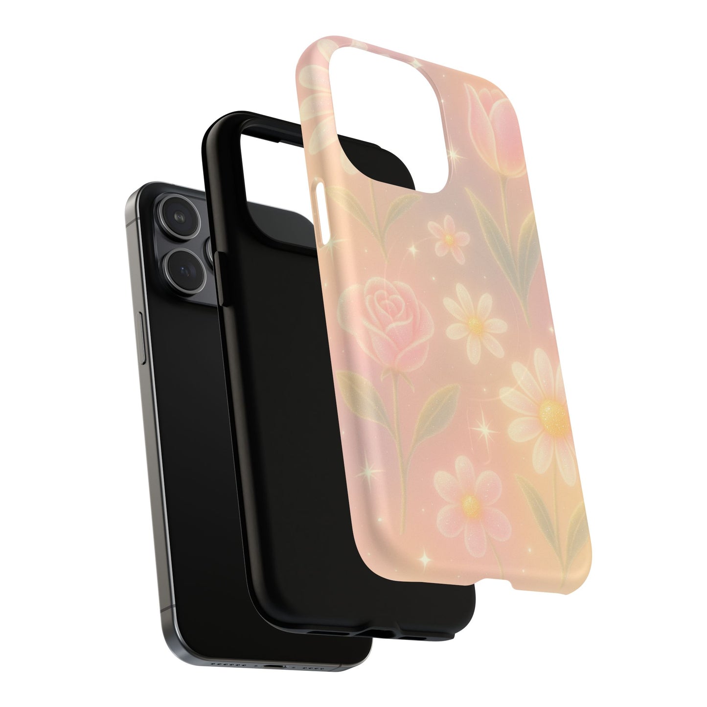 Sparkle Garden Floral iPhone Case with MagSafe