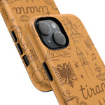 Tirana Illustrated Hand-Drawn iPhone Case — Albanian Landmarks & Icons | MagSafe compatible  Shamo's