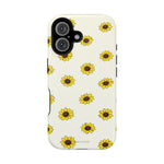 Sunflower Pattern Magnetic Impact-Resistant iPhone Case MagSafe Compatible