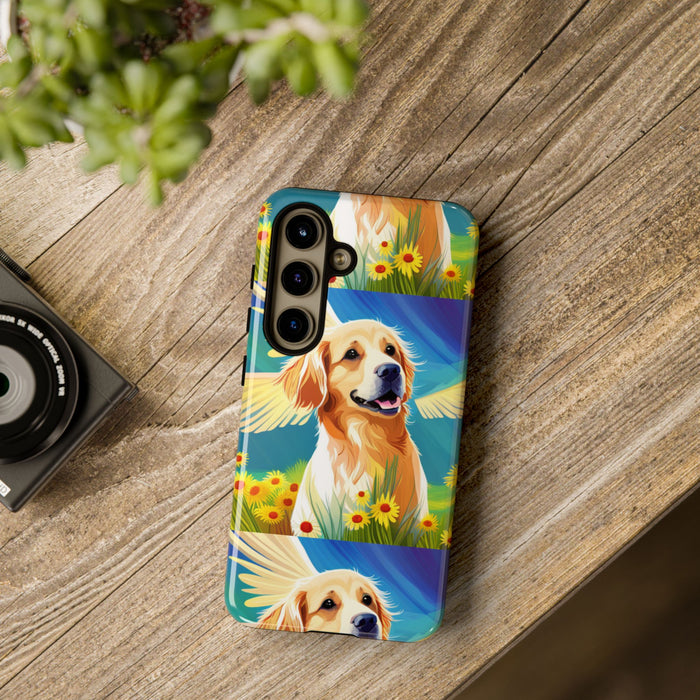 Tough Cases Golden Retriever with Wings Phone case