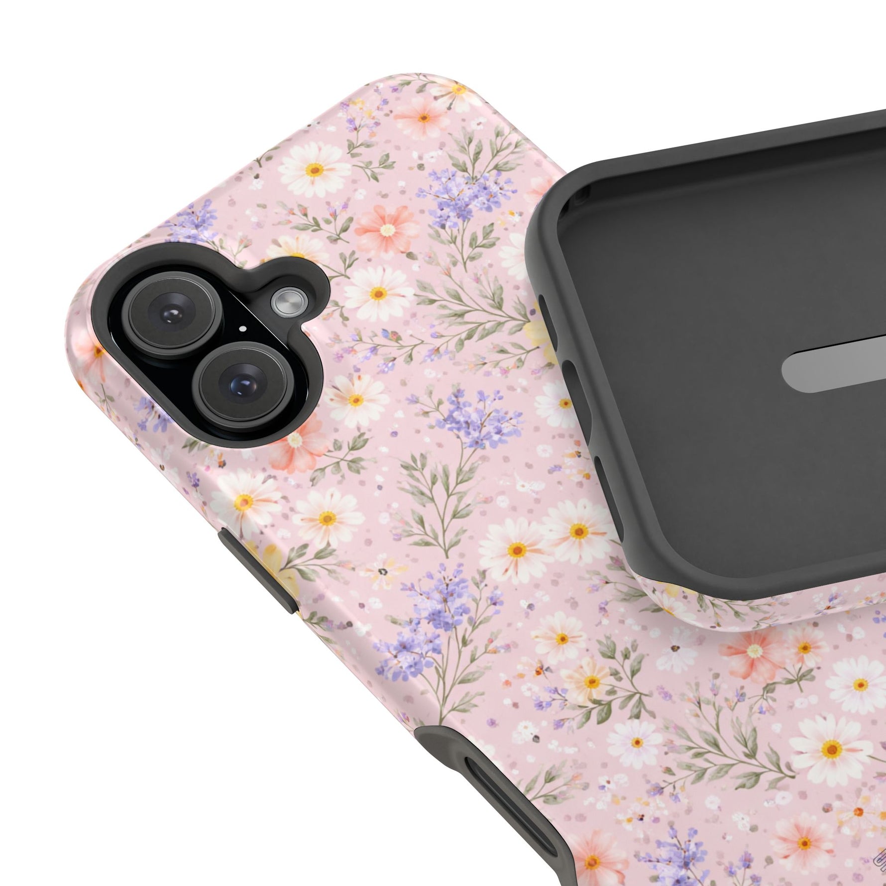Pastel Floral MagSafe Compatible Magnetic Impact Phone Case