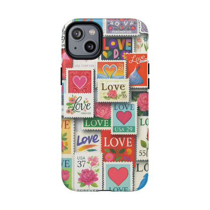 Vintage Romantic Love Stamp iPhone Case | Tough Protection + MagSafe  Shamo's iPhone 14 Plus / Matte