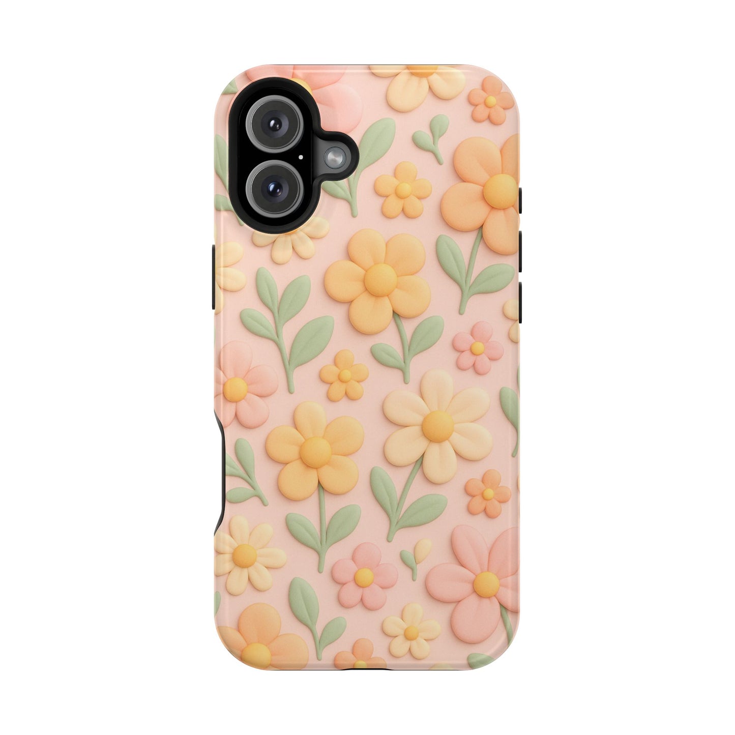 Vintage Floral 3D iPhone Case | MagSafe Compatible