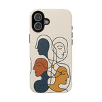 "Connected Lines" Minimalist iPhone Case — MagSafe, Magnetic Impact-Resistant  Shamo's iPhone 16 Plus / Matte