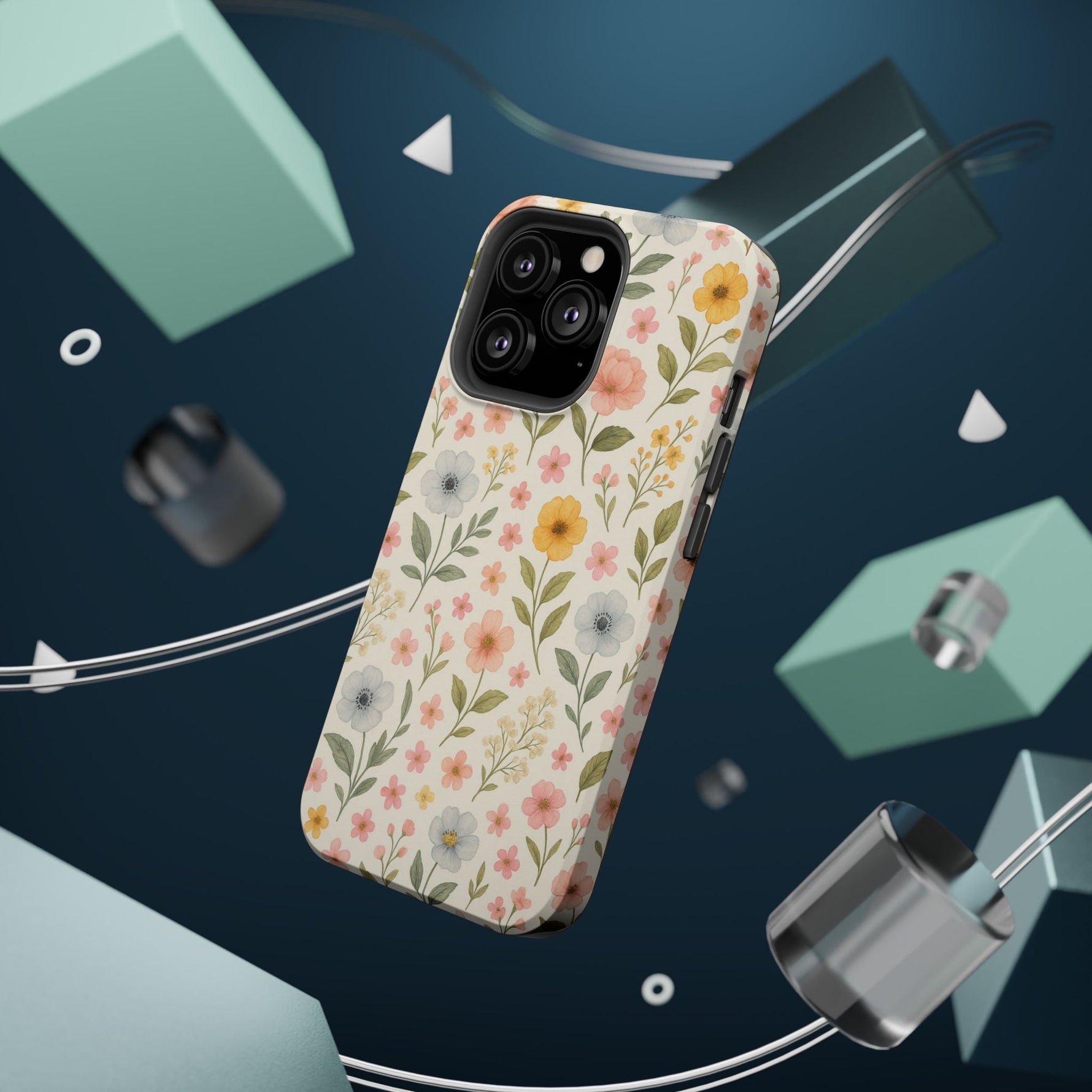 Floral Garden Impact iPhone Case with MagSafe compatibility  Shamo's