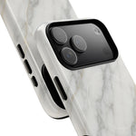 Classic White Marble iPhone Case with MagSafe - Shamo's