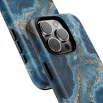 Blue Agate Marble iPhone Case —with MagSafe  Shamo's