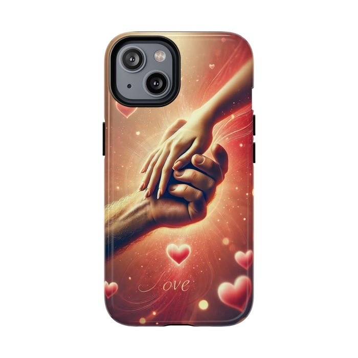 Magnetic Phone Case - Hands in Love Design - Compatible with MagSafe