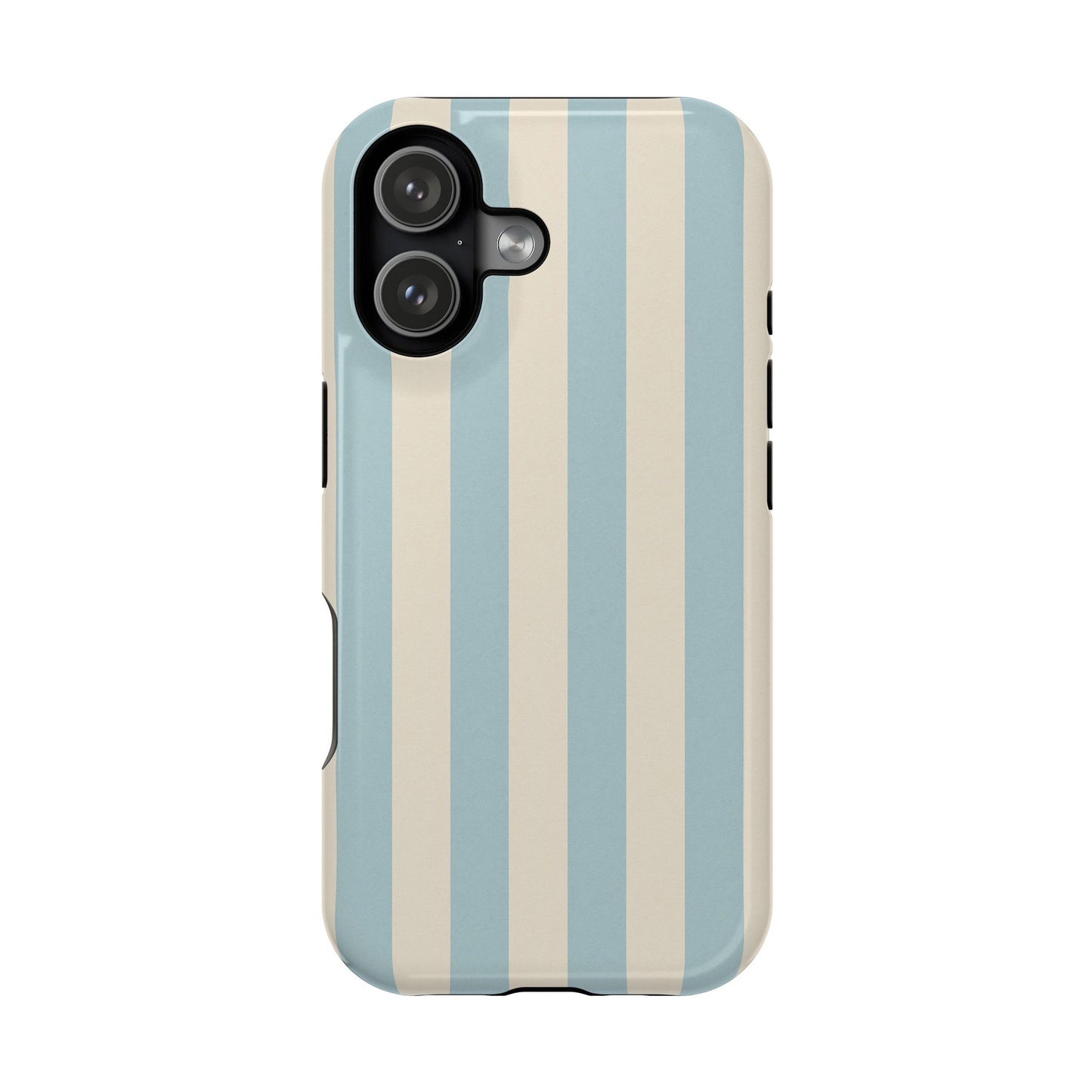 Blue Strips Pattern iPhone Case Compatible with MagSafe