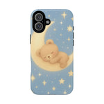 Sleepy Teddy Bear & Stars iPhone Case with MagSafe - Shamo's