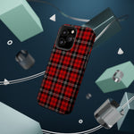 Red Tartan Plaid Impact-Resistant iPhone Case | MagSafe compatibility  Shamo's