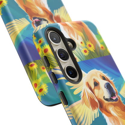Tough Cases Golden Retriever with Wings Phone case