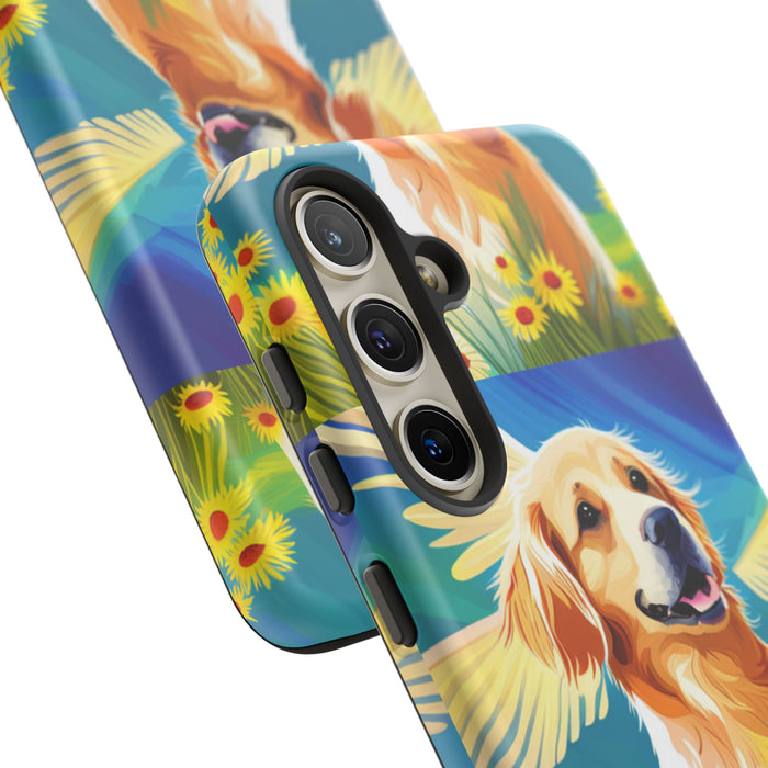 Tough Cases Golden Retriever with Wings Phone case