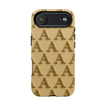 Gold Monogram 'A' iPhone Case with MagSafe - Shamo's