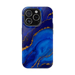 Blue Gold Marble Phone Case  Shamo's iPhone 15 Pro / Glossy / Without gift packaging