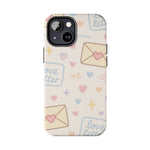 Pastel Love Letter Hearts Impact Phone Case  Shamo's