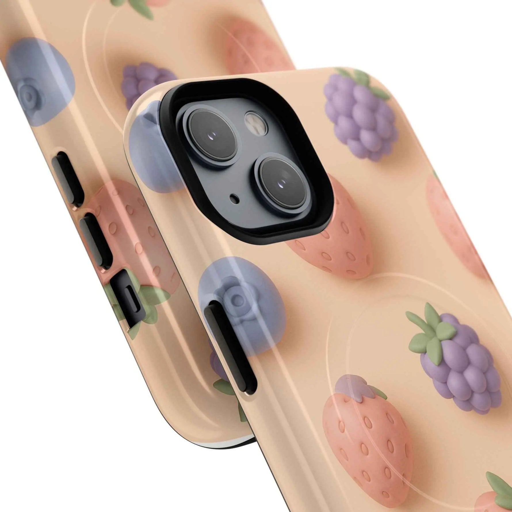 Fruitful 3D Strawberries Berries Tough Magnetic MagSafe Phone Case