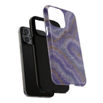 Purple Agate Marble iPhone Case with MagSafe - Shamo's
