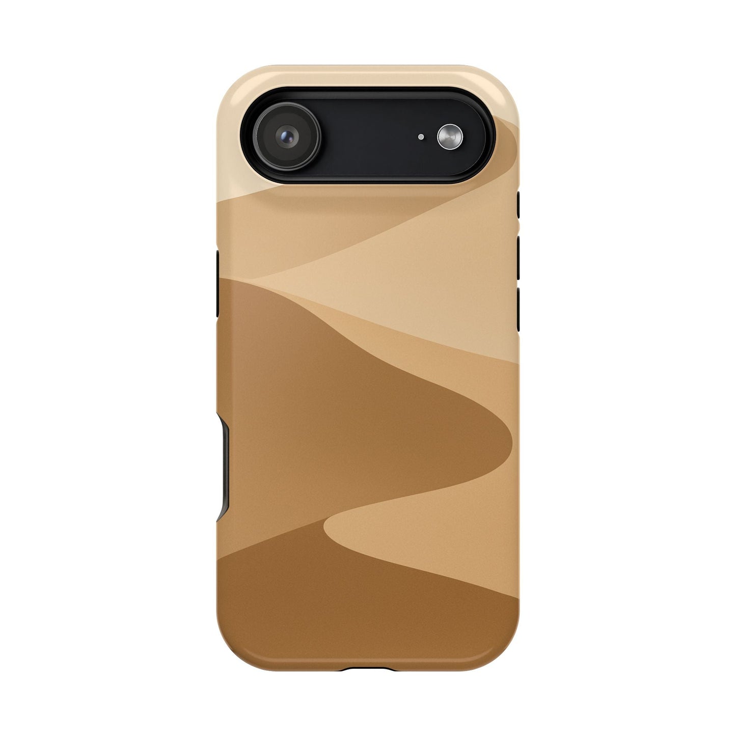 Neutral Desert Wave Design iPhone Case | MagSafe  Shamo's iPhone 17 Air / Glossy