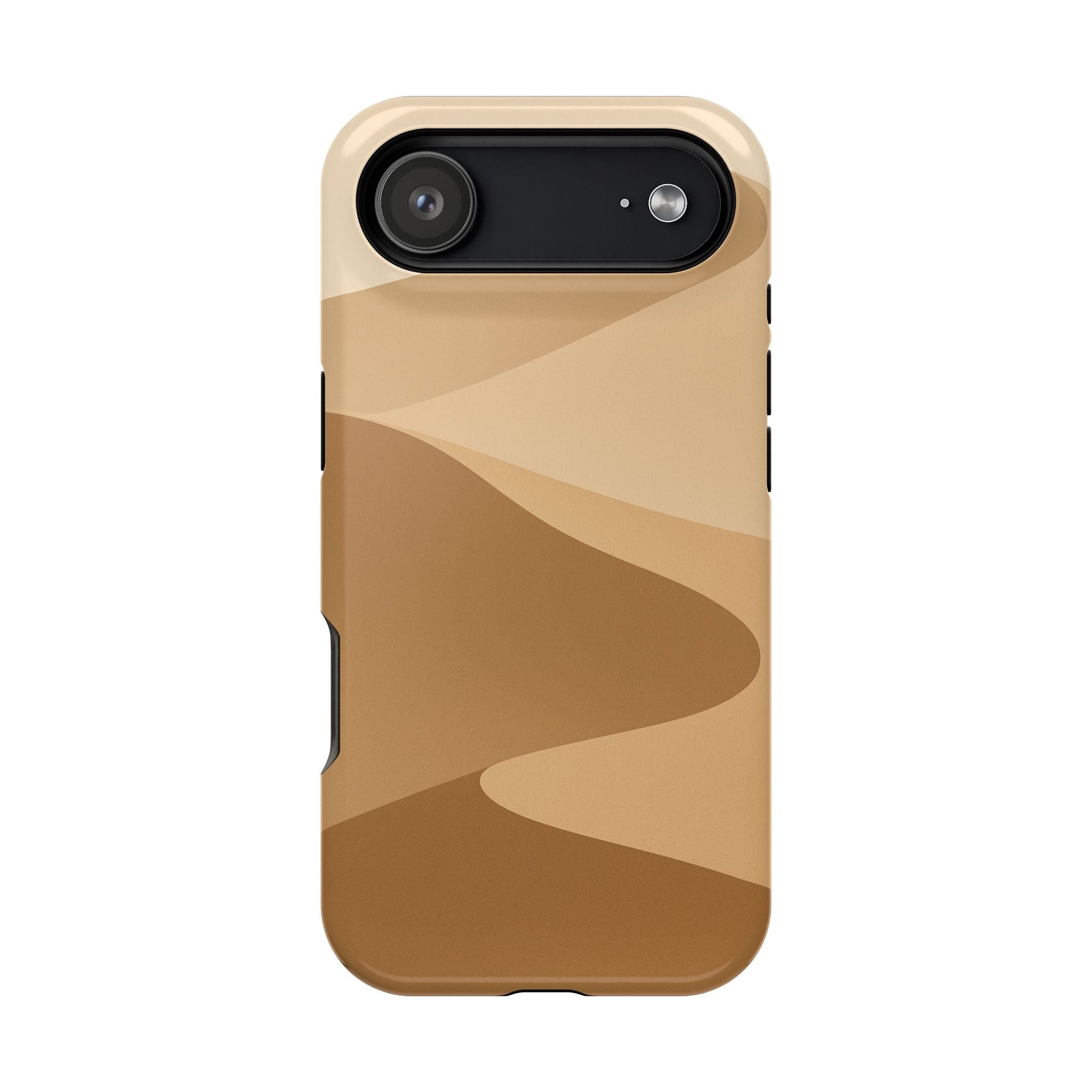 Neutral Desert Wave Design iPhone Case | MagSafe  Shamo's iPhone 17 Air / Glossy