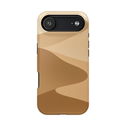 Neutral Desert Wave Design iPhone Case | MagSafe  Shamo's iPhone 17 Air / Glossy