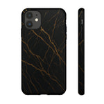 Black Marble Tough iPhone Case - Shamo's
