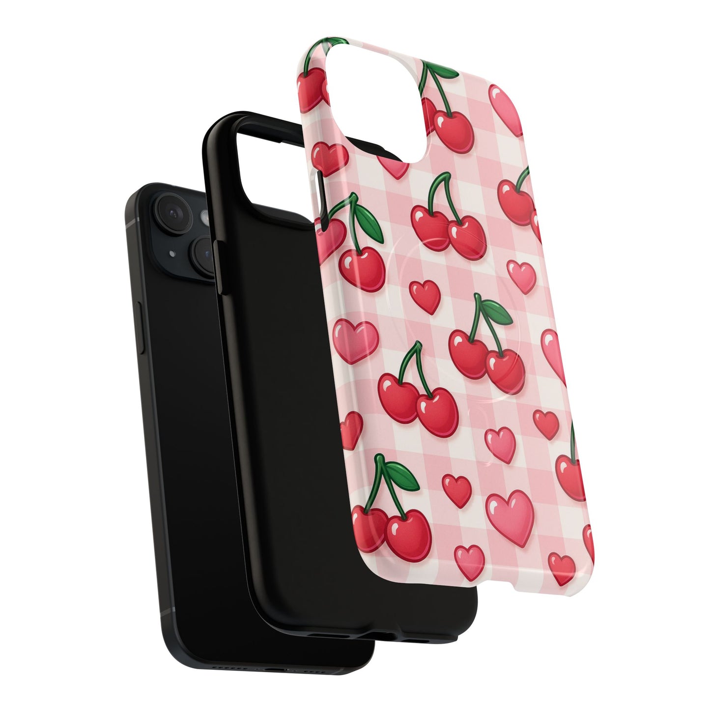 Y2K Cherries & Hearts iPhone Case | MagSafe