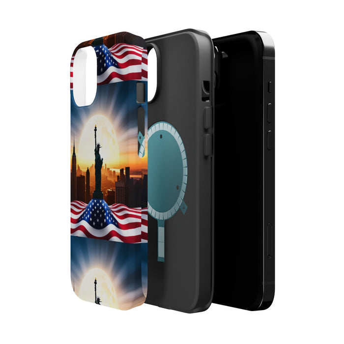 MagSafe American Flag Tough Phone Case: Show Your Patriotism in Style