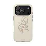 Butterfly Transformation from Caterpillar Minimalist Magnetic Impact-Resistant Phone Case with Magsafe