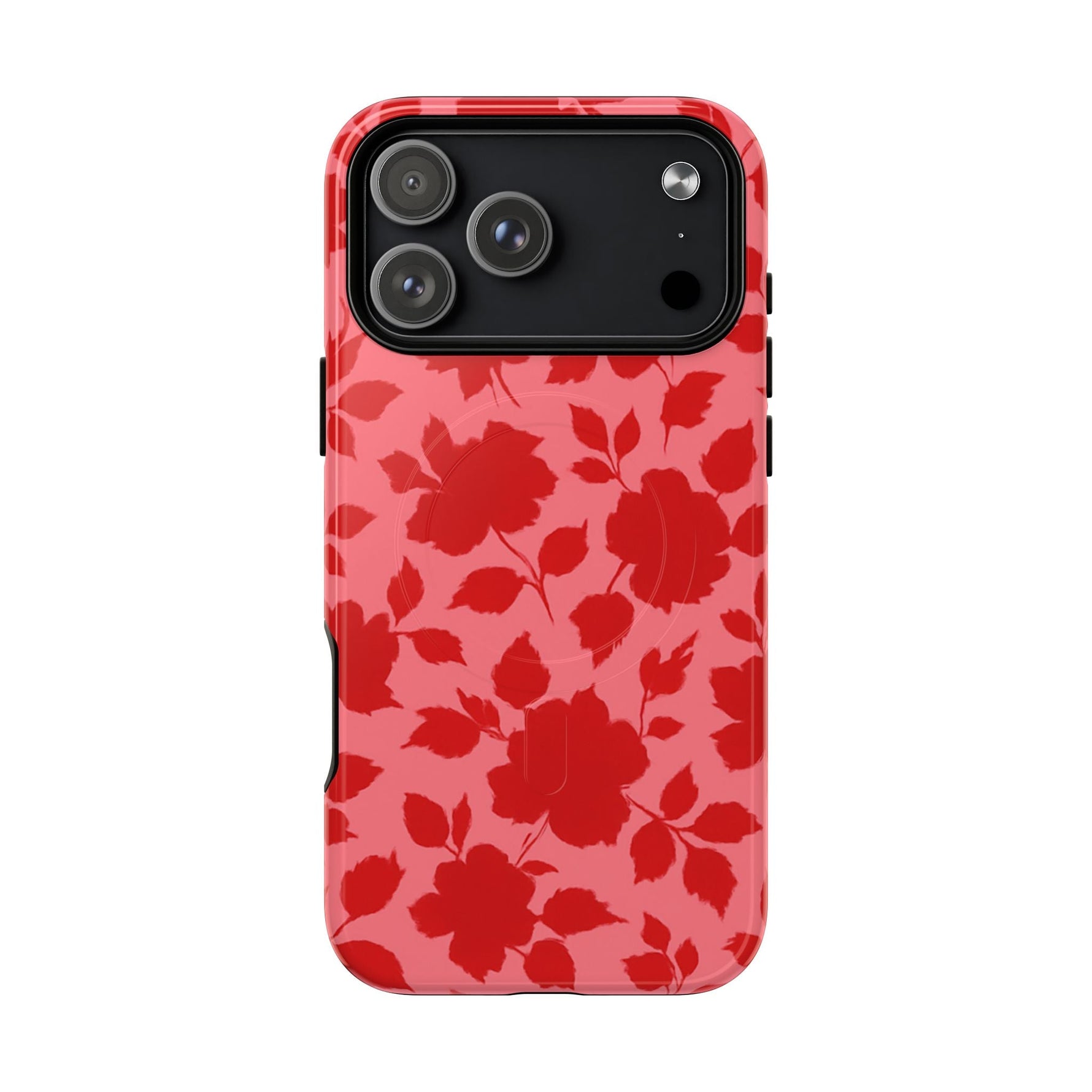 Red Floral Love iPhone Case (MagSafe compatible)  Shamo's iPhone 17 Pro Max / Glossy