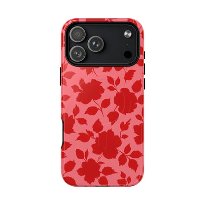 Red Floral Love iPhone Case (MagSafe compatible)