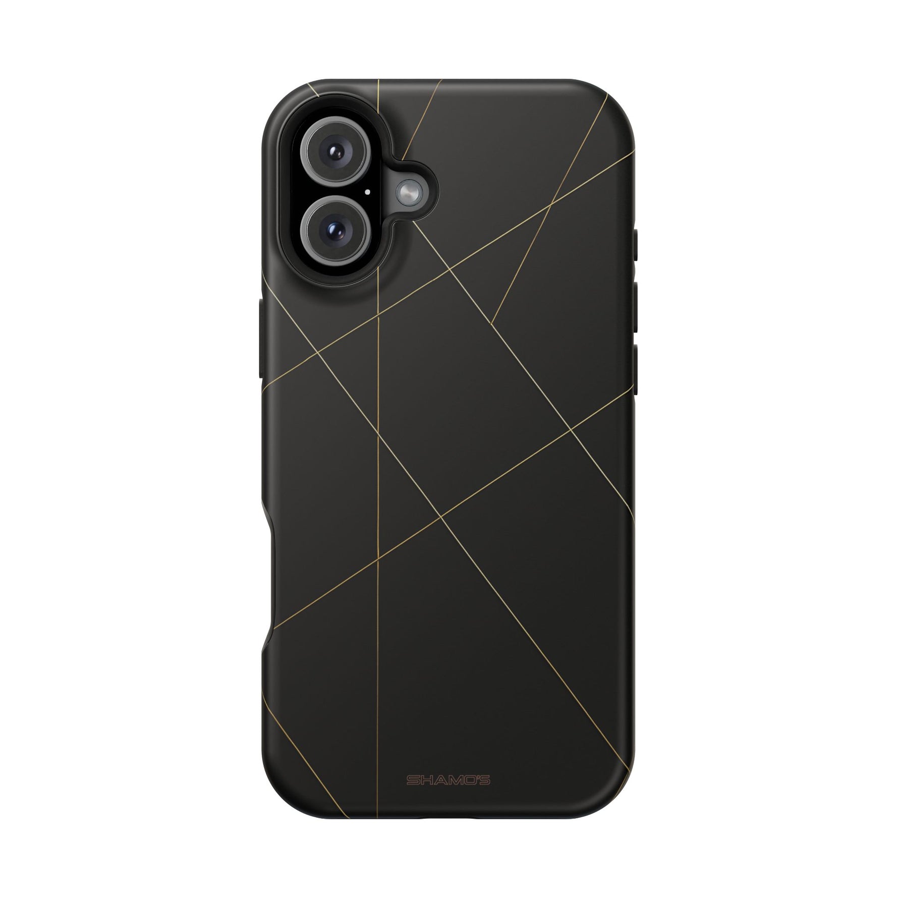 Funda para iPhone con diseño geométrico negro | MagSafe