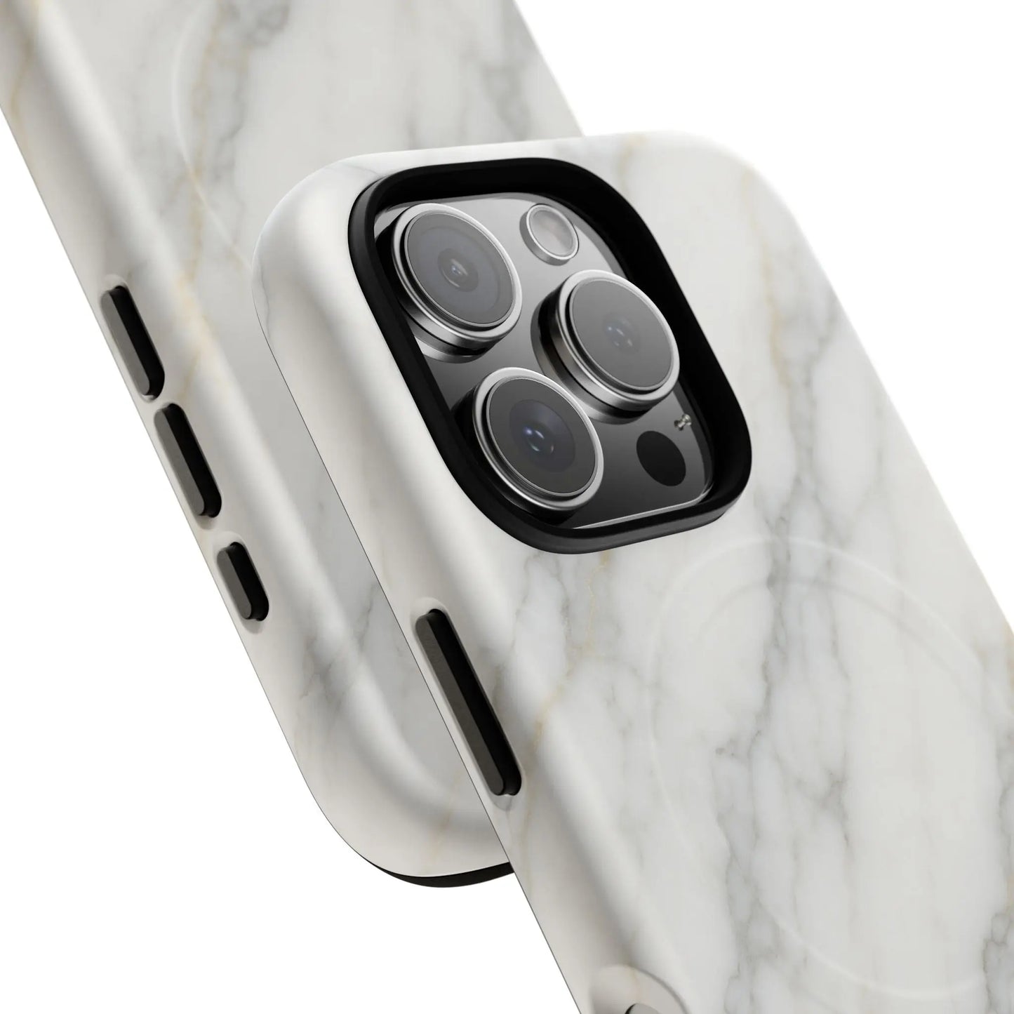 Classic White Marble iPhone Case with MagSafe