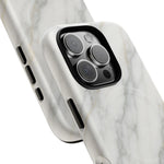 Classic White Marble iPhone Case with MagSafe  Shamo's